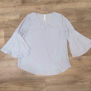 Gray boutique blouse